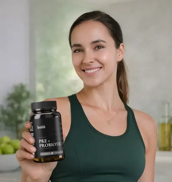 Woman holding Bala Pre+Probiotic