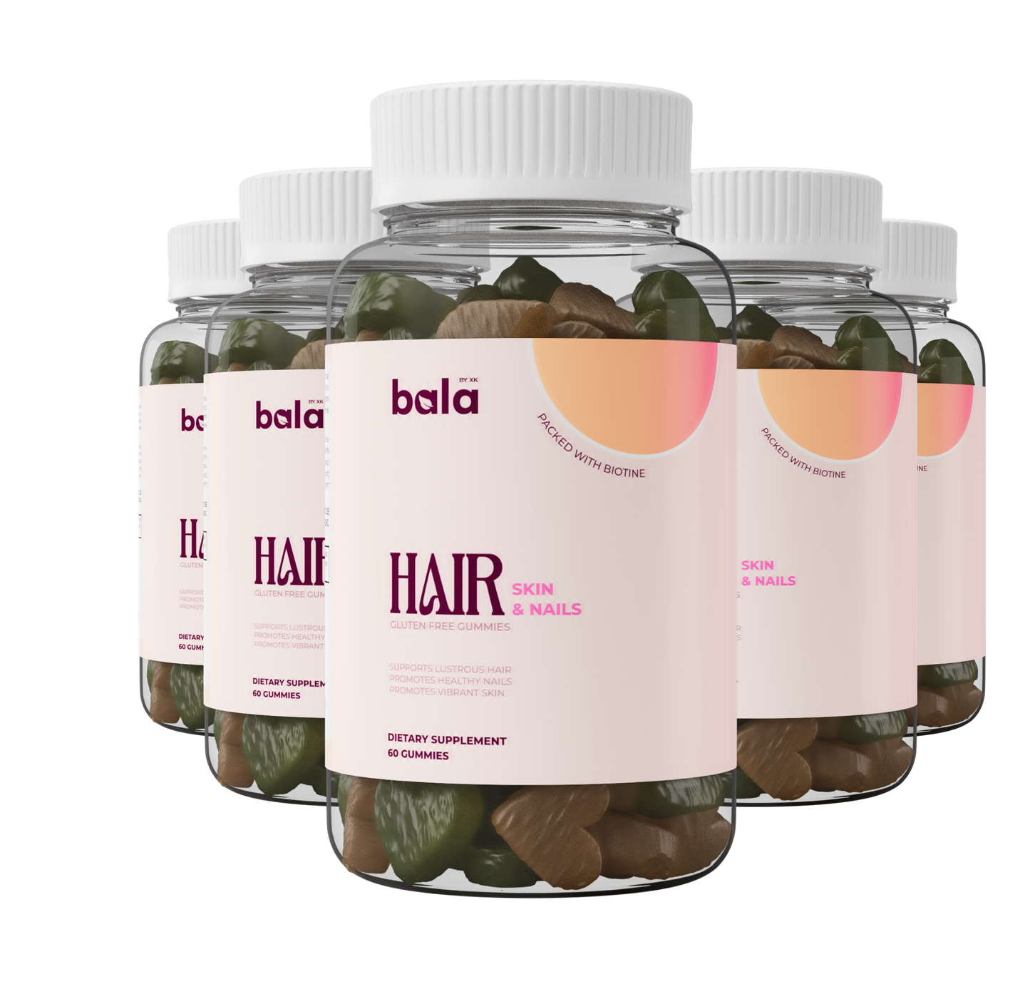 Hair Skin & Nails Gummies - 6 Pack
