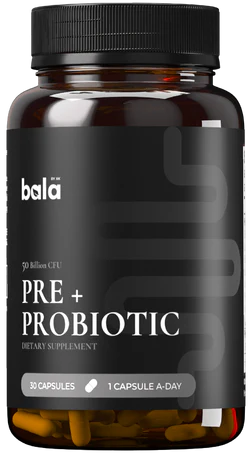 Bala Health PRE + PROBIOTIC New Bottle - Prebiotic Probiotic Supplement
