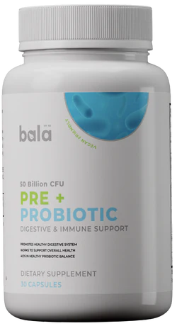 Bala Health PRE + PROBIOTIC Classic Bottle - Prebiotic Probiotic Supplement